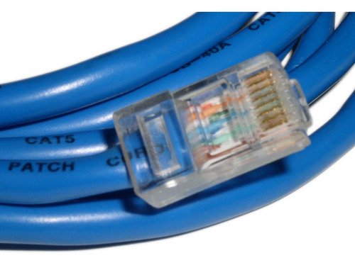 Imagen 2 de 2 de Cable Utp 50 Metros Lan Cat5e Internet Con Sus Conectores