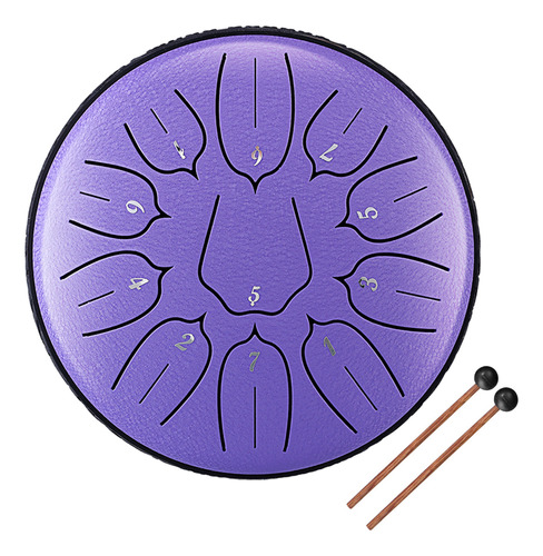 Tambor De Acero Con Instrumentos De Mano, Percusión, 6 Pulga