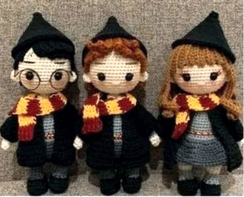 Pack 3 Patrones Amigurumi Harry Potter Crochet