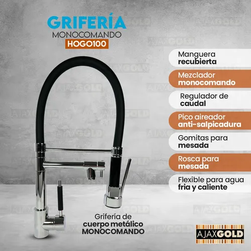Canilla para cocina flexible hotsell