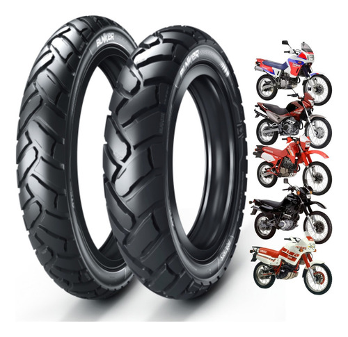 Par Pneu 120/90-17 + 90/90-21 Ira Bunker Yamaha Xt 600e 2003