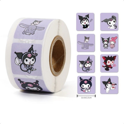 Stickers Kuromi 500 Calcomanías Sanrio 