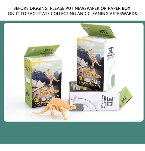 Juego De 12 Cajas De Excavación Arqueológica De Dinosaurios