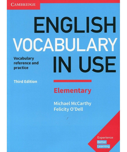 English Vocabulary In Use Elementary Book With Answers 3rd Edition, De Mccarthy, Michael. Editorial Cambridge University Press, Tapa Blanda En Inglés