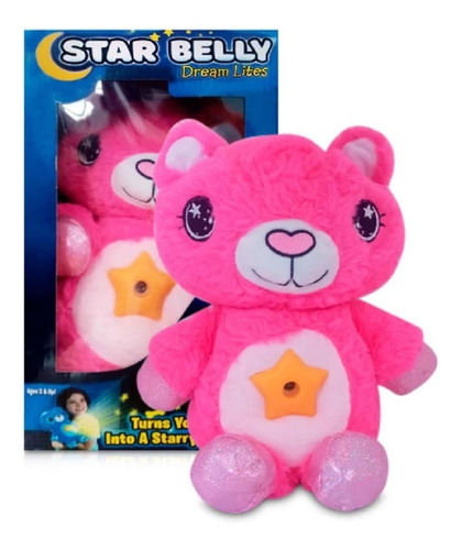 Peluche Luminoso Muñeco Proyector Luces Star Belly Musical