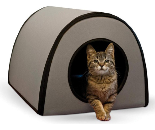 K&h Manufacturing Refugio Termo Para Gatos, Gris