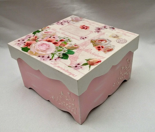 Caja Madera Decorada, Alhajero Té. Medidas Y Precios Varios
