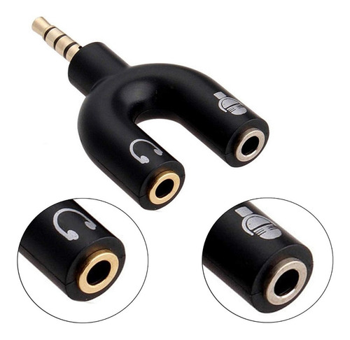 Imagen 3 de 5 de 3x Adaptador Separador De Señal Micrófono Y Audífono Trrs