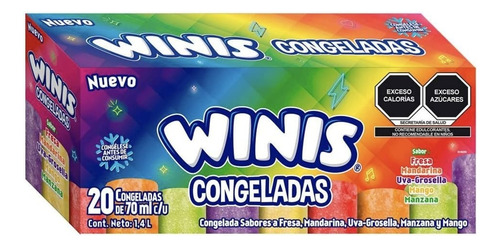2pack - Congeladas Winis 20pzs 70ml C/u