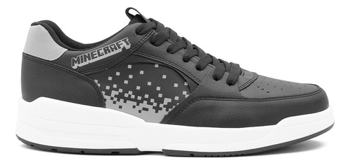 Tenis Minercraft Para Hombre Creeper Pixelado Yuyin Comodo Negro Urbano