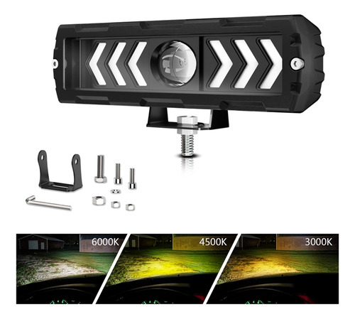 1 Lámpara Led De 6 Pulgadas Para Camión, Atv, Suv, Utv, Moto