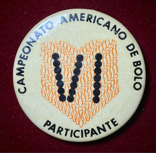 Pin Prendedor Vi (6to) Campeonato Americano De Bolo Bowling