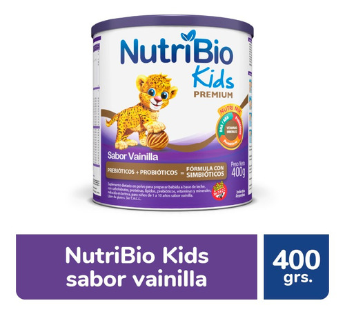 Nutribio Kids Premium Suplemento Dietario Vainilla X 400 Gr