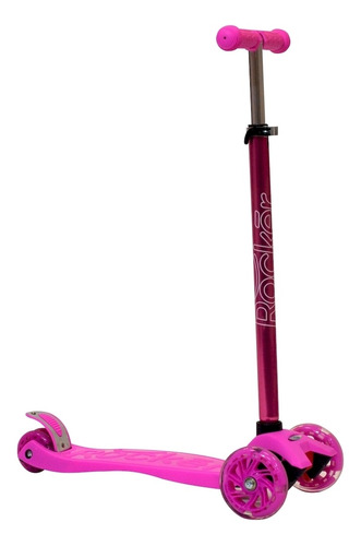 Monopatin Rocker Maxi 4 Ruedas Rosa C/luz