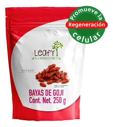 Goji Berries Bayas De Goji Orgánicas Leafy 250g