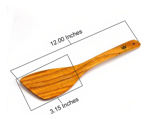 Juego De Espátula Y Cuchara De Madera De Bambú Wok Y Utens