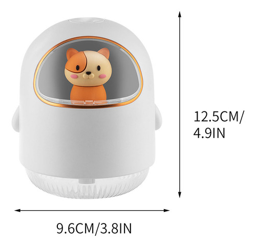 Humidificador C Space Cat Con Luz Nocturna Ambiental