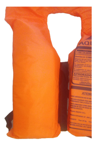 Poncho Salvavidas Aquatic Reglamentario Aprobado Pna Naranja Adulto