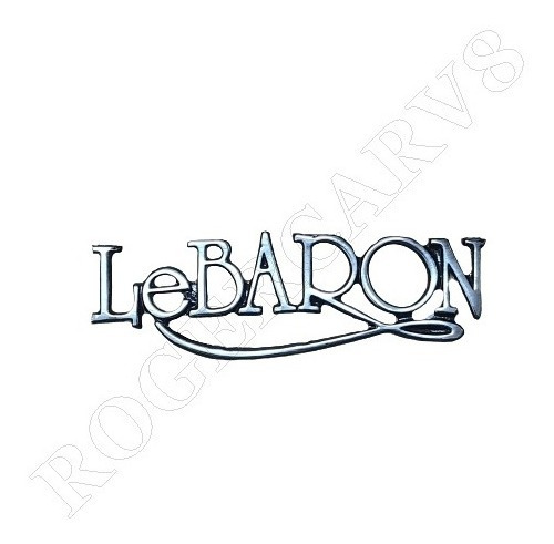 Emblema Le Baron Lateral Cromado - Lebaron1979 Até 1981