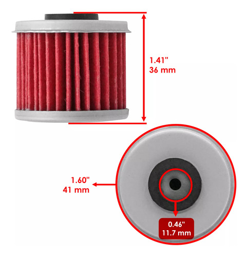 3 Filtros Aceite Honda Crf450r, Crf450x Crf450rx (2002-2020)