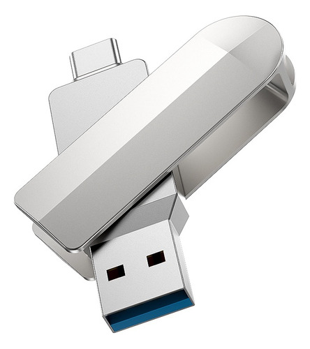 Pendrive Hoco Ud10 128gb Usb-c A Usb 3.0 Flash Drive Plateado Metal