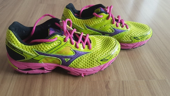 tenis mizuno feminino amarelo