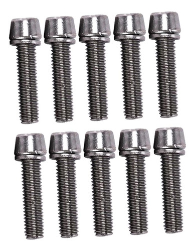 10 Unids/pack Bicicleta Pernos M5 M6 X 20mm M6 Argén M6