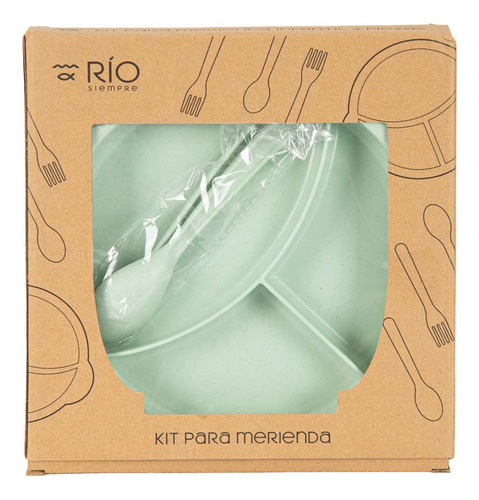 Kit Merienda Infantil Verde Río - Mosca