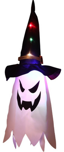 Sombrero De Bruja Halloween Adorno Fantasma Luces Led 6pcs