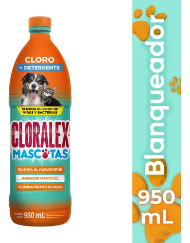 Limpiador Multiusos Cloralex Mascotas Eliminador de Heces y Orina...
