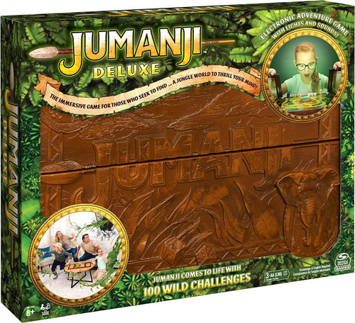 Jogo De Tabuleiro Jumanji Deluxe Eletrônico Com Luz E Som