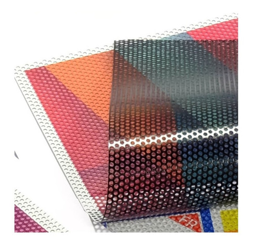 Metro Vinilo Microperforado Impreso A Full Color Decorativo 