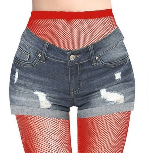Panty Medias De Red Para Jeans Polleras Noche, Sexys T: U