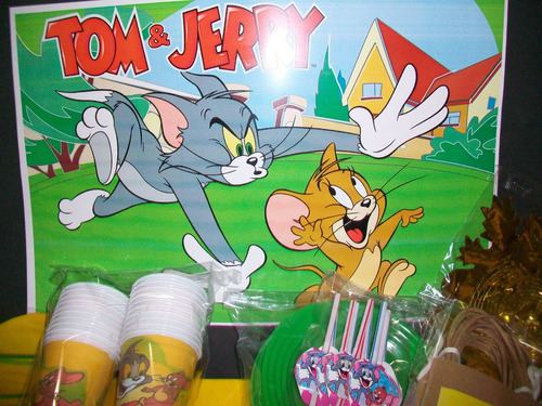 Tom Y Jerry Combo Cotillon Para Cumpleaños