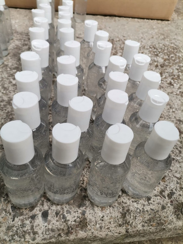 Lote De 50 Piezas Alcohol En Gel 125ml Con Tapa Flip Top