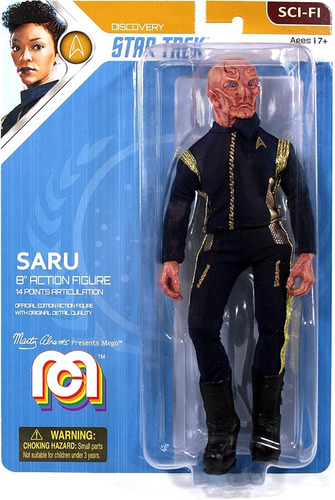 Figura Mego Star Trek Saru - 8 Pulgadas Articulada Cloathed