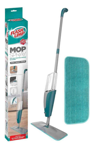 Kit Mop Spray Flashlimp 400ml Com Cabo 129cm + 1 Refil Extra