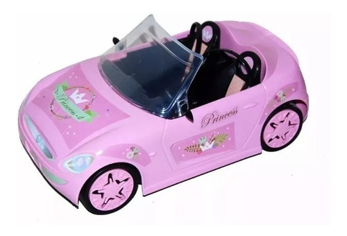 Auto Convertible Para Muñecas Princesas Barbie Casa Valente