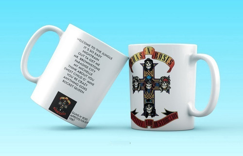Imagen 1 de 1 de Guns N Roses Appetite For Destruction Taza. Ceramica Premium