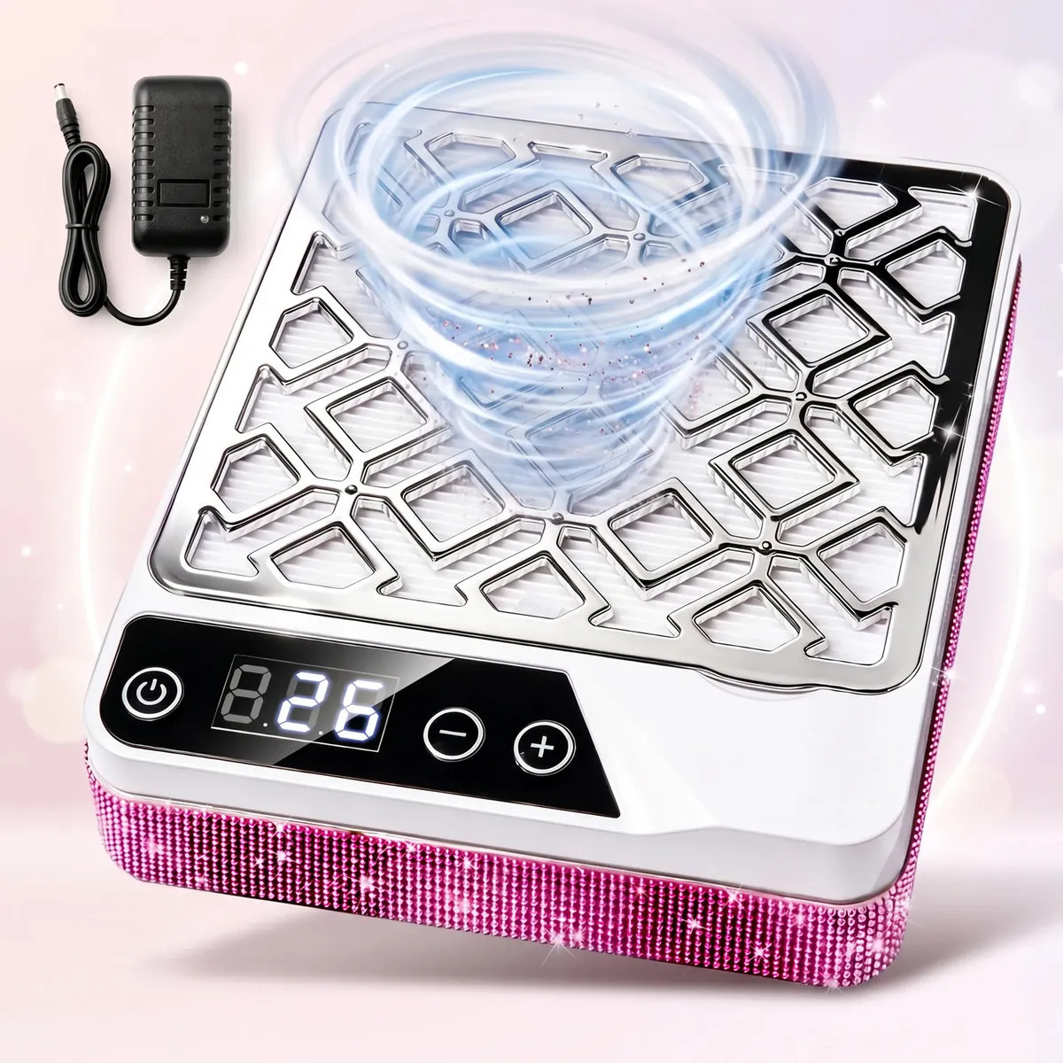 Extractor De Polvo Para Uñas BURUNA 280W Aspirador De Polvo Uñas Profesional Filtro Reutilizable Alta Potencia