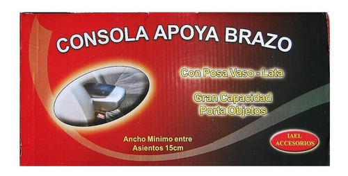 Imagen 2 de 3 de Consola Apoya Brazo Central Universal 2 Posa Vasos Maranello
