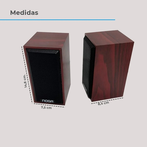 Imagen 2 de 2 de Parlantes Pc Tv Computadora Notebook Netbook Tablet Noga 509