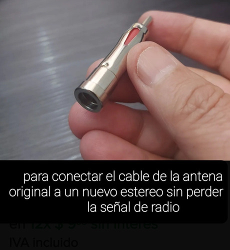 Adaptador Antena Para  Estereo Equinox Solo 2005 Y 2006