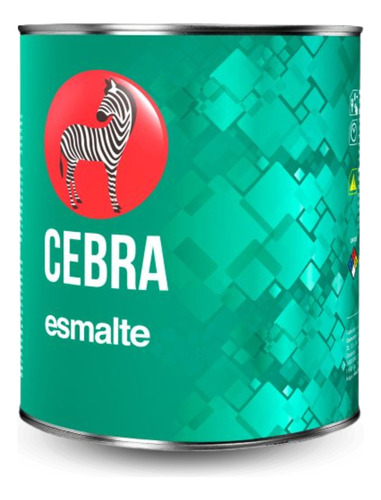 Pintura De Aceite Cebra Esmalte Verde Pradera 1/4 Galon