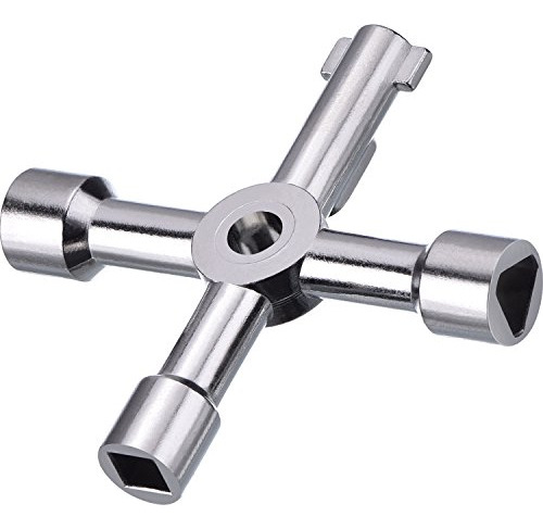 Llave De Gas Meter Box Key, 4 Vías, Multifuncional, Apta Par