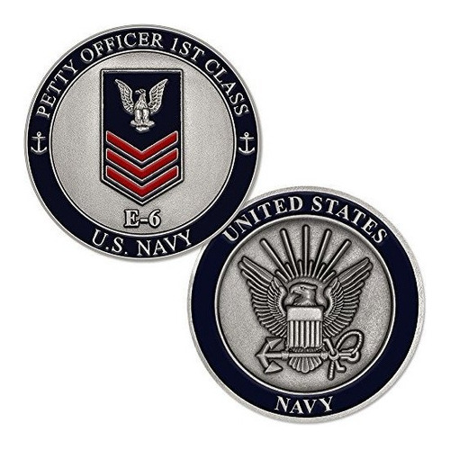 Us Navy Petty Officer Primera Clase E6 Moneda De Desafio