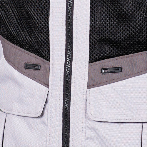 Imagen 3 de 10 de Campera Cordura Macna Furio Gris Claro-negro-gris Pardo