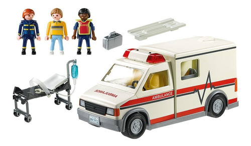 Playmobil 5681 Ambulancia Con Luz Y Sonido Original Bigshop