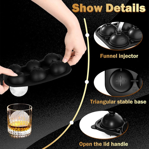- Moldes Para Cubitos De Hielo Para Béisbol, Bourbon,