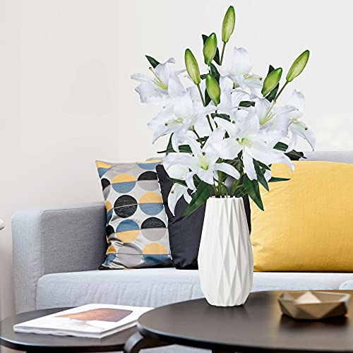 Ramo A Granel De Flores Artificiales Lily Con Tallos Largos